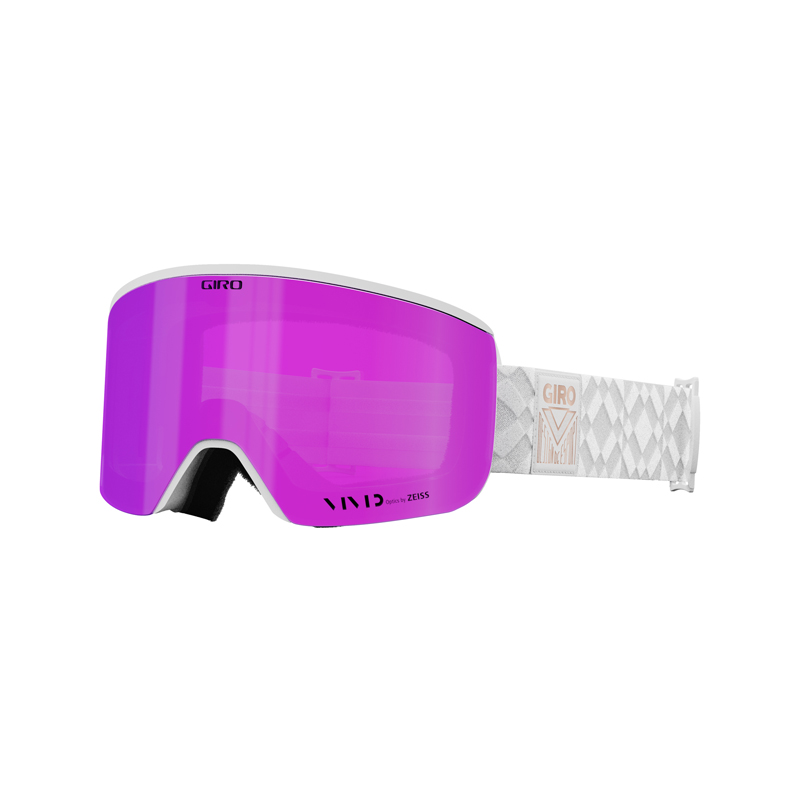 Ella Goggle - White Limitless - Vivid Pink