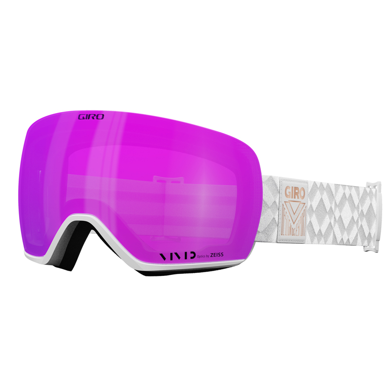 Lusi Goggle - White Limitless - Vivid Pink